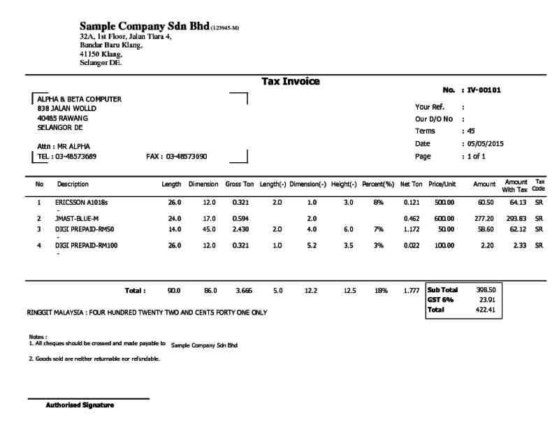 36 Tax Invoice Log Script